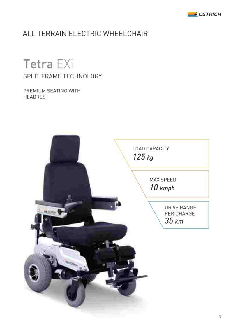 Ostrich Tetra EXi Electric Wheelchair