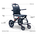 frido foldable travel wheelchair